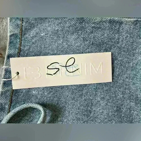 EB Denim Lace Up Corset Top Medium Wash Women's Size Medium - Picture 9 of 9